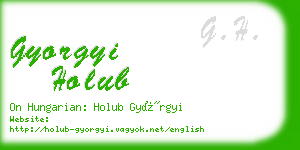 gyorgyi holub business card